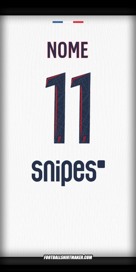 Maglia Paris Saint Germain 2025/2026 Seconda -  nome - 11
