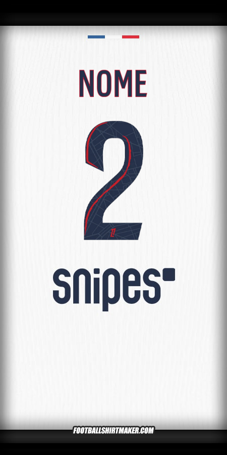 Camisa Paris Saint Germain 2025/2026 Alternativa -  nome - 2