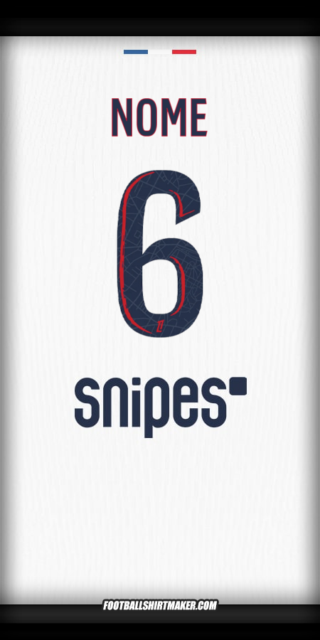 Maglia Paris Saint Germain 2025/2026 Seconda -  nome - 6