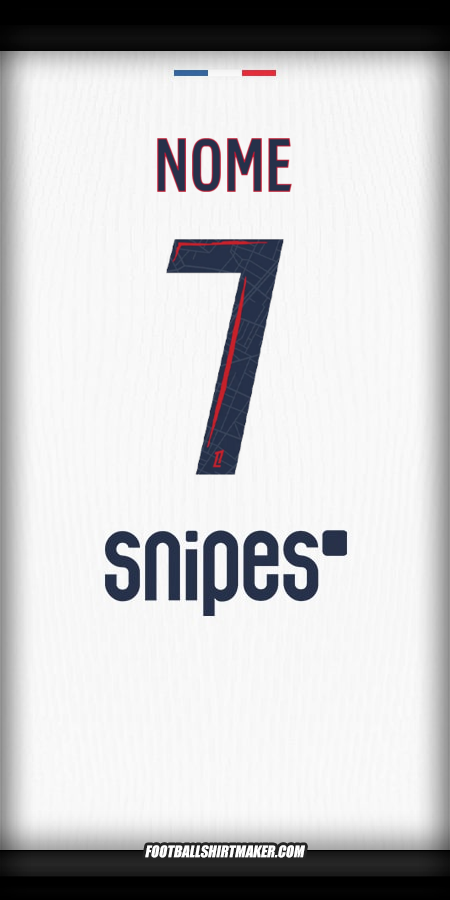 Camisa Paris Saint Germain 2025/2026 Alternativa -  nome - 7
