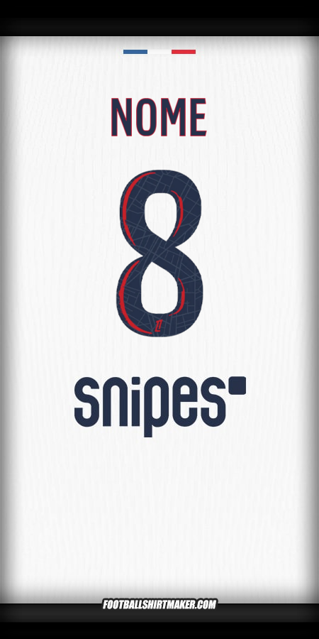 Maglia Paris Saint Germain 2025/2026 Seconda -  nome - 8