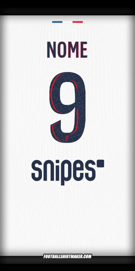 Maglia Paris Saint Germain 2025/2026 Seconda -  nome - 9