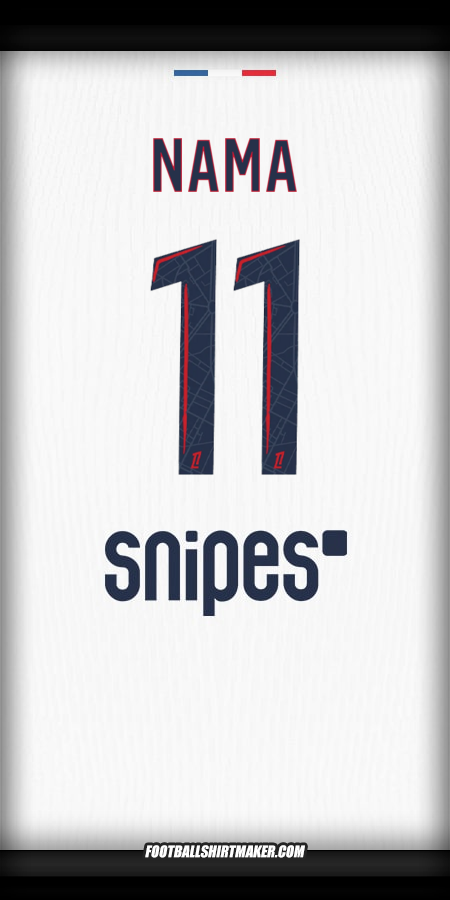 Jersey Paris Saint Germain 2025/2026 Alternatif -  nama - 11