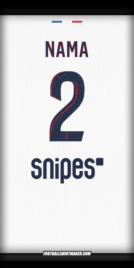 Jersey Paris Saint Germain 2025/2026 Alternatif -  nama - 2