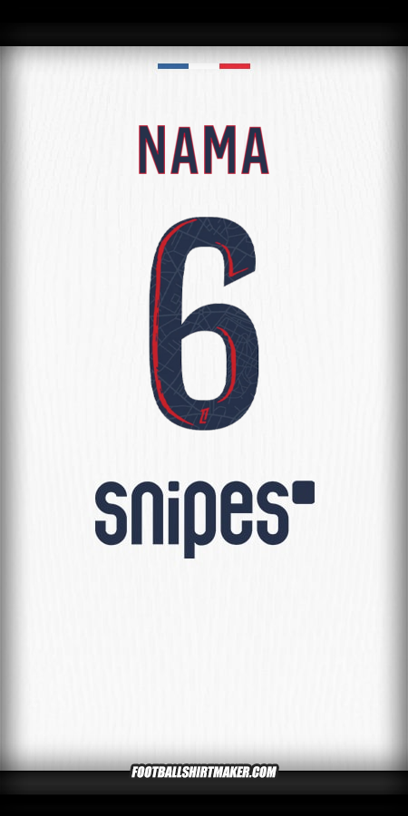 Jersey Paris Saint Germain 2025/2026 Alternatif -  nama - 6