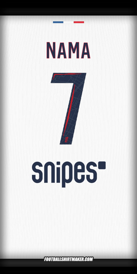 Jersey Paris Saint Germain 2025/2026 Alternatif -  nama - 7
