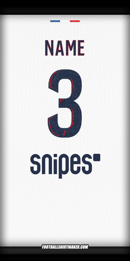 Jersey Paris Saint Germain 2025/2026 Away -  name - 3
