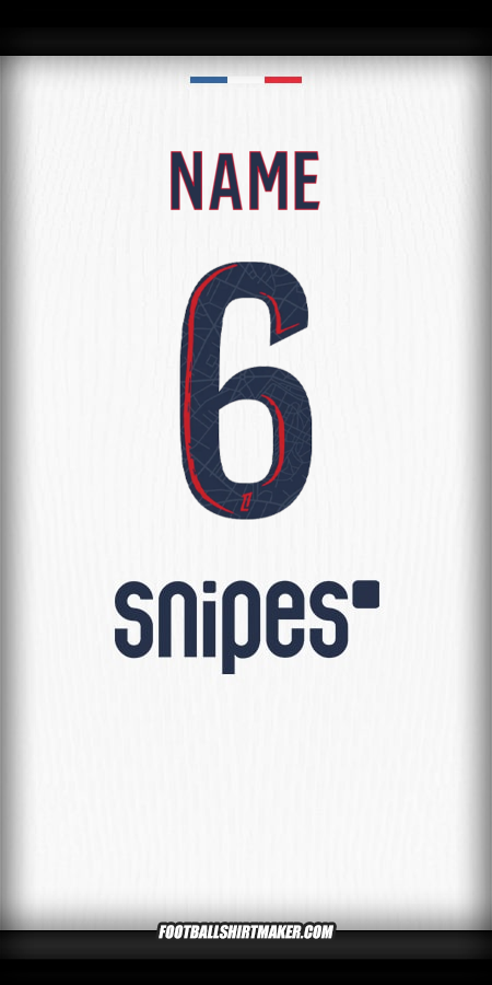 Jersey Paris Saint Germain 2025/2026 Away -  name - 6