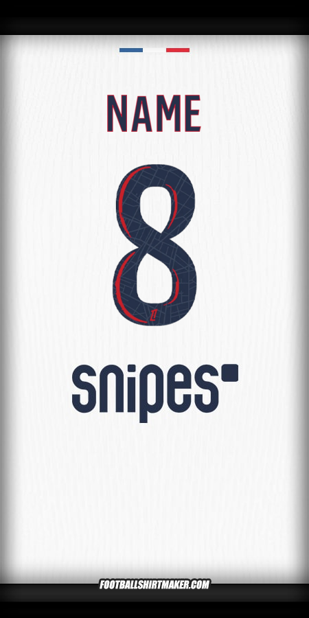 Jersey Paris Saint Germain 2025/2026 Away -  name - 8
