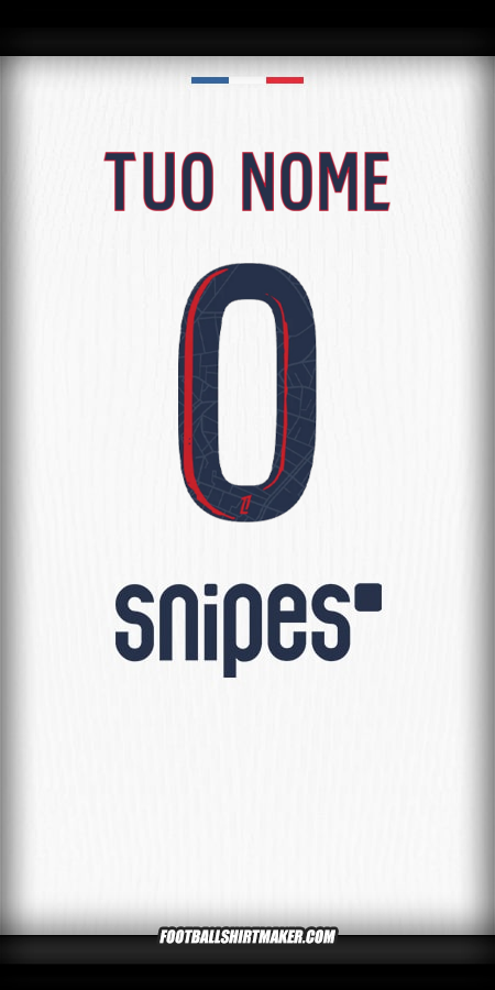 Maglia Paris Saint Germain 2025/2026 Seconda -  tuo nome - 0