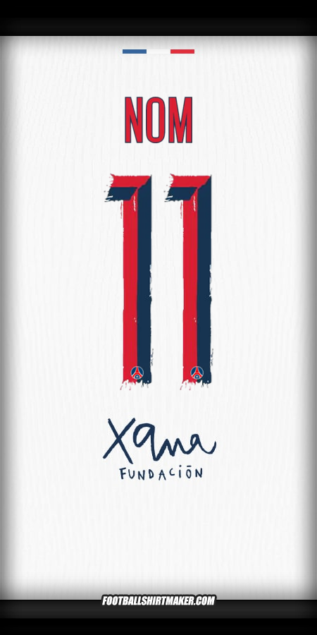 Maillot Paris Saint Germain Cup 2025/2026 Extérieur -  nom - 11