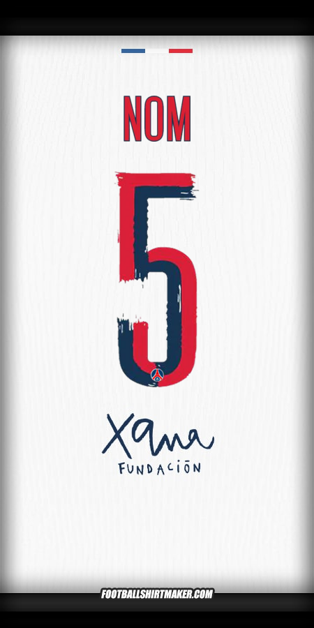 Maillot Paris Saint Germain Cup 2025/2026 Extérieur -  nom - 5