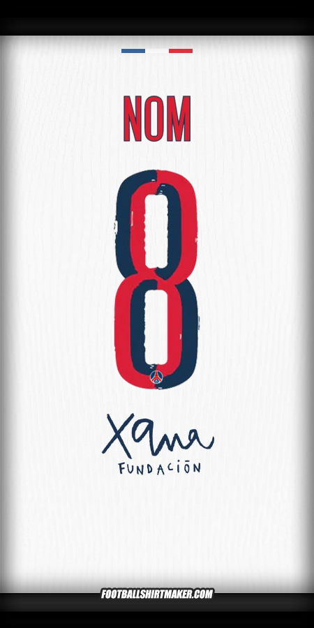 Maillot Paris Saint Germain Cup 2025/2026 Extérieur -  nom - 8