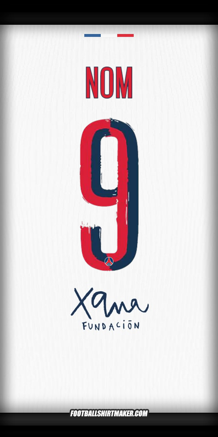 Maillot Paris Saint Germain Cup 2025/2026 Extérieur -  nom - 9