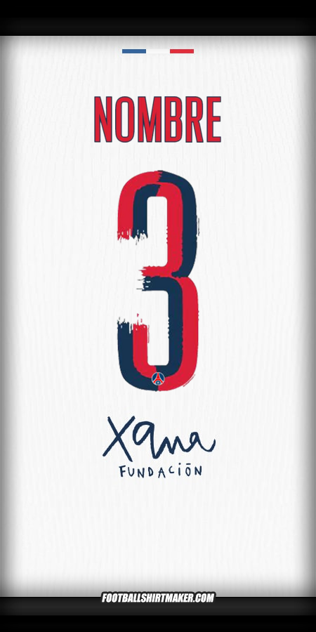 Camiseta Paris Saint Germain Cup 2025/2026 Visita -  nombre - 3