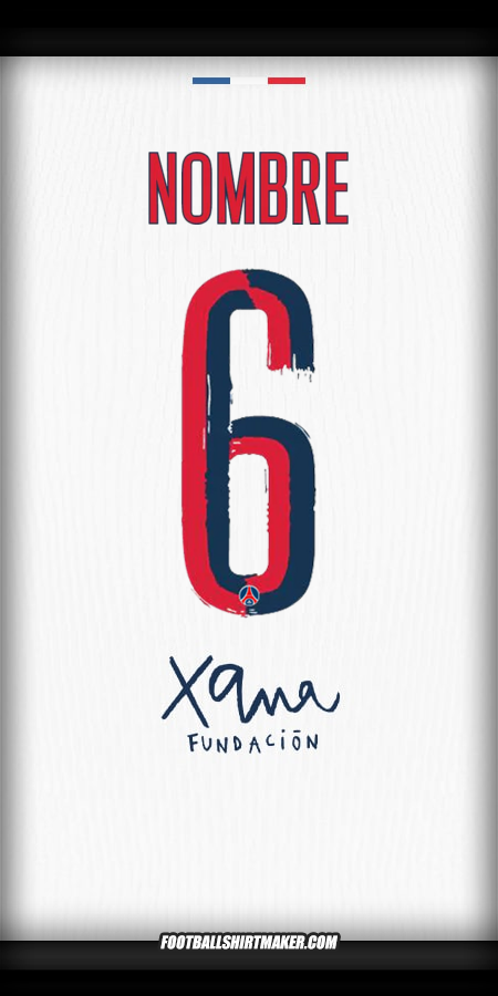 Jersey Paris Saint Germain Cup 2025/2026 Visita -  nombre - 6