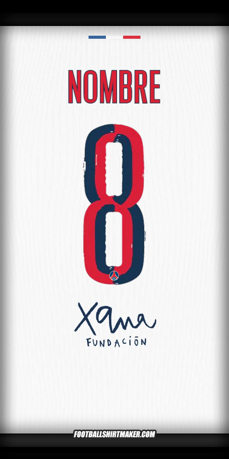Jersey Paris Saint Germain Cup 2025/2026 Visita -  nombre - 8