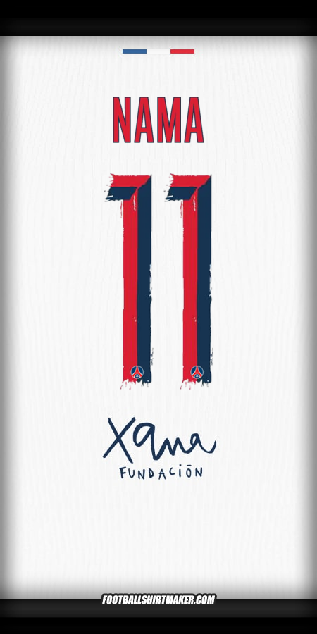 Jersey Paris Saint Germain Cup 2025/2026 Alternatif -  nama - 11