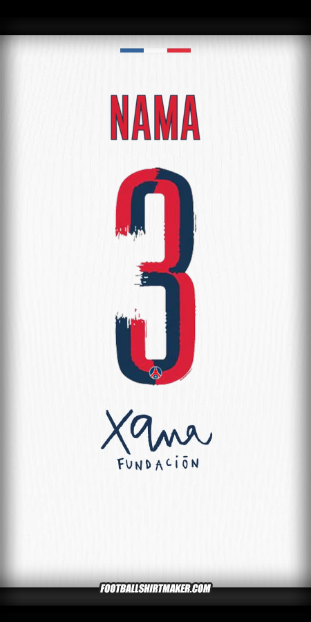 Jersey Paris Saint Germain Cup 2025/2026 Alternatif -  nama - 3