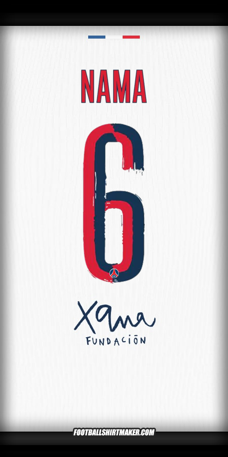 Jersey Paris Saint Germain Cup 2025/2026 Alternatif -  nama - 6