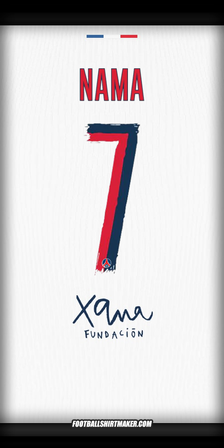 Jersey Paris Saint Germain Cup 2025/2026 Alternatif -  nama - 7