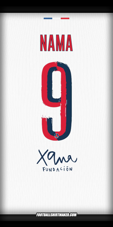 Jersey Paris Saint Germain Cup 2025/2026 Alternatif -  nama - 9