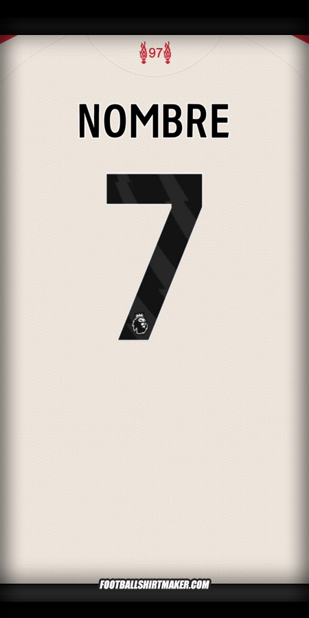 Jersey Liverpool FC 2025/2026 Visita -  nombre - 7