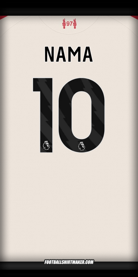 Jersey Liverpool FC 2025/2026 Alternatif -  nama - 10