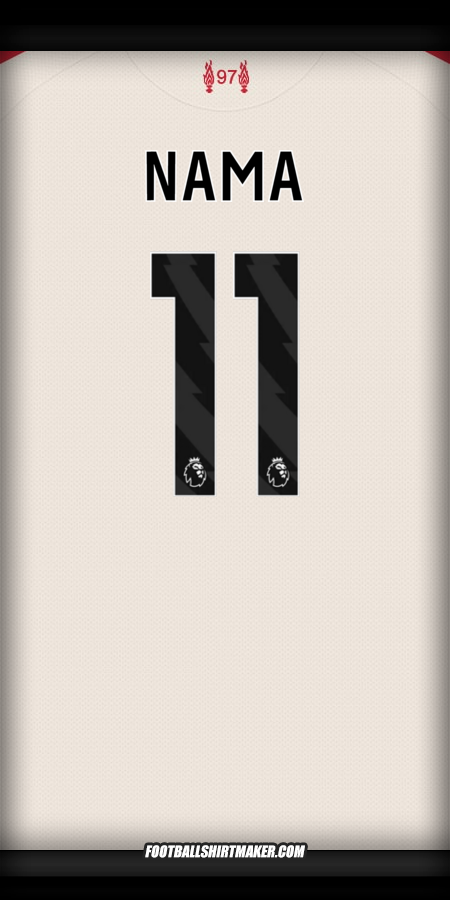 Jersey Liverpool FC 2025/2026 Alternatif -  nama - 11