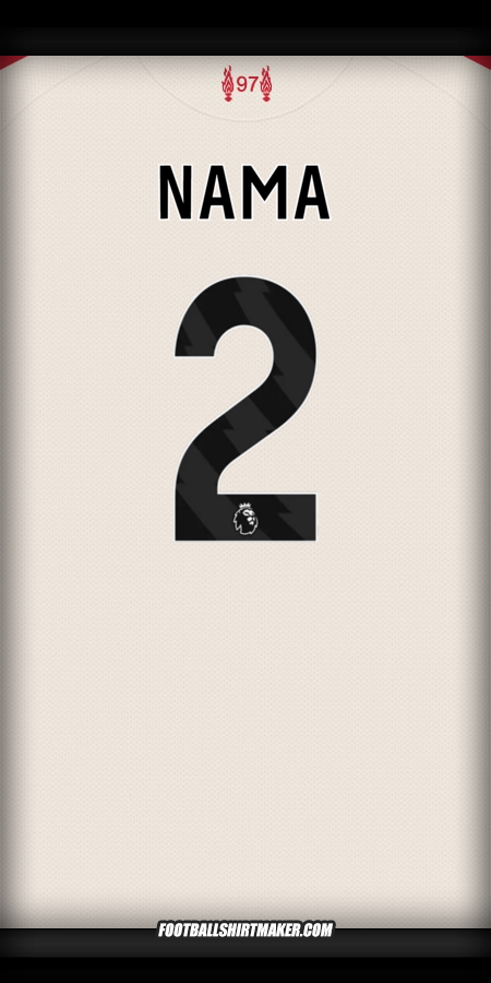 Jersey Liverpool FC 2025/2026 Alternatif -  nama - 2