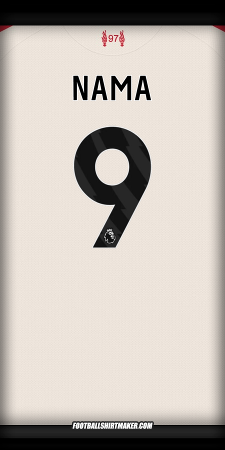 Jersey Liverpool FC 2025/2026 Alternatif -  nama - 9