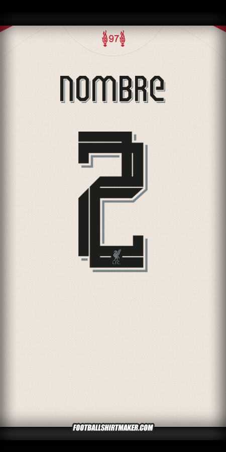 Jersey Liverpool FC Cup 2025/2026 Visita -  nombre - 2