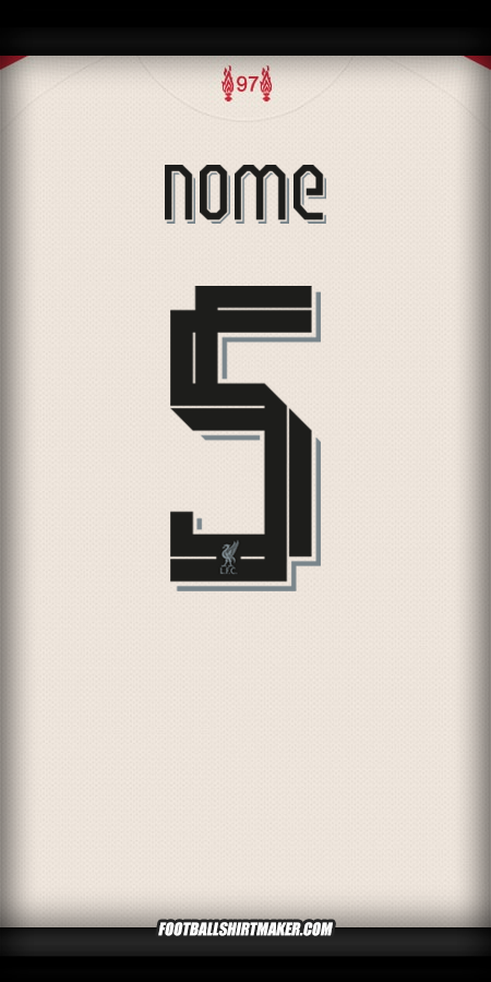 Camisa Liverpool FC Cup 2025/2026 Alternativa -  nome - 5