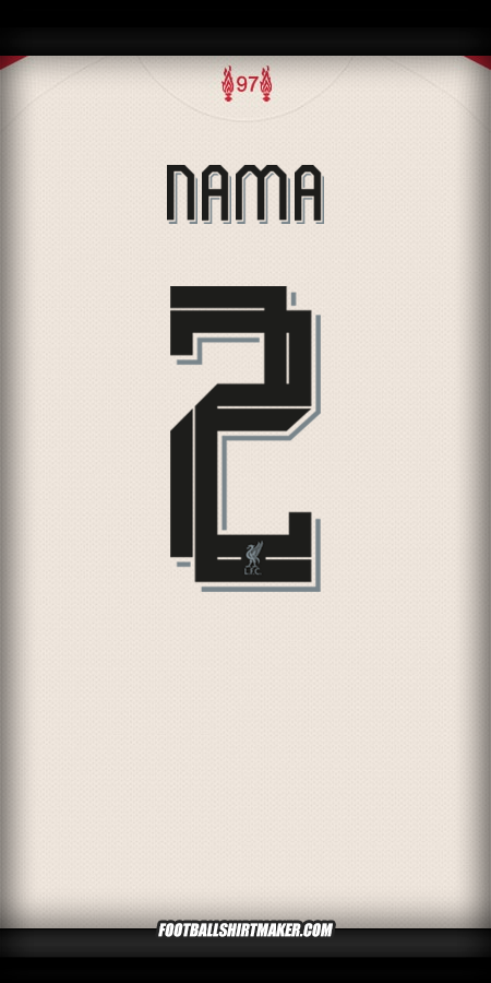 Jersey Liverpool FC Cup 2025/2026 Alternatif -  nama - 2