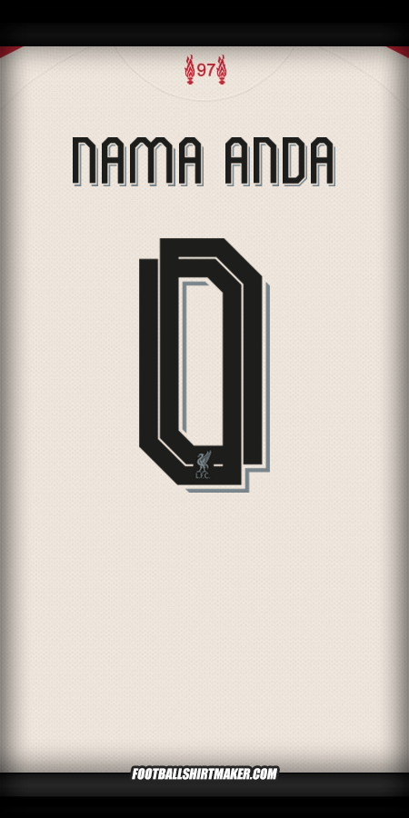 Jersey Liverpool FC 2025/2026 Cup II -  nama anda - 0