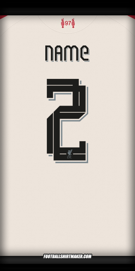 Trikot Liverpool FC Cup 2025/2026 Auswärts -  name - 2
