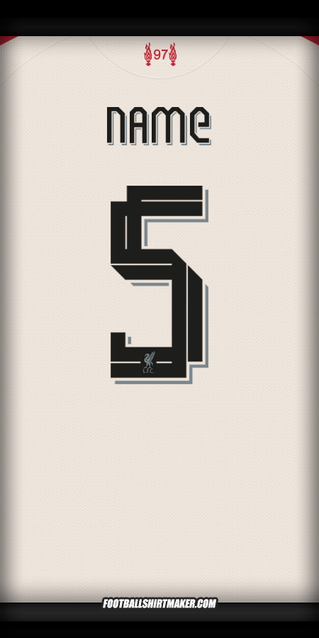 Jersey Liverpool FC Cup 2025/2026 Away -  name - 5