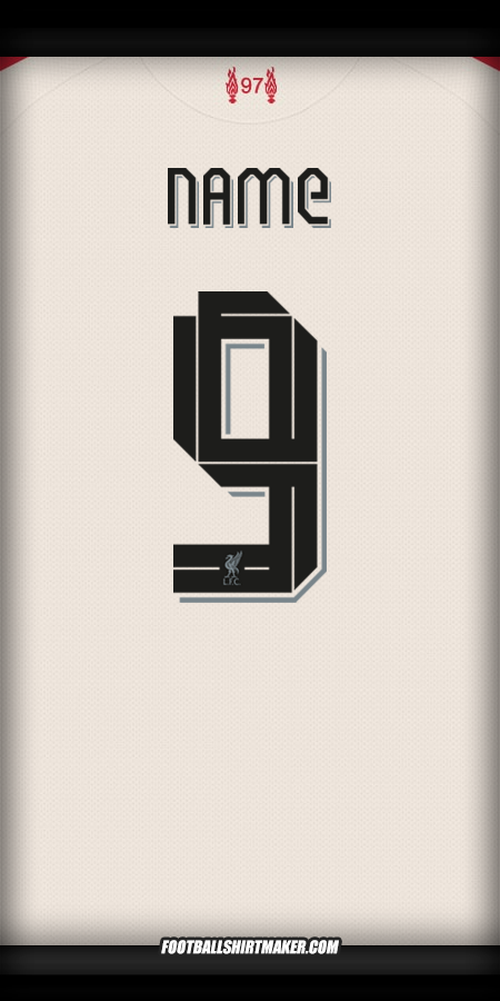 Trikot Liverpool FC Cup 2025/2026 Auswärts -  name - 9