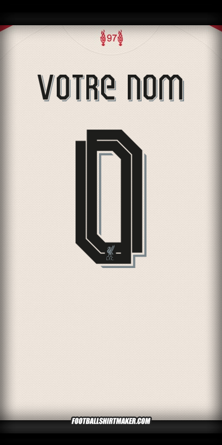 Maillot Liverpool FC 2025/2026 Cup II -  votre nom - 0