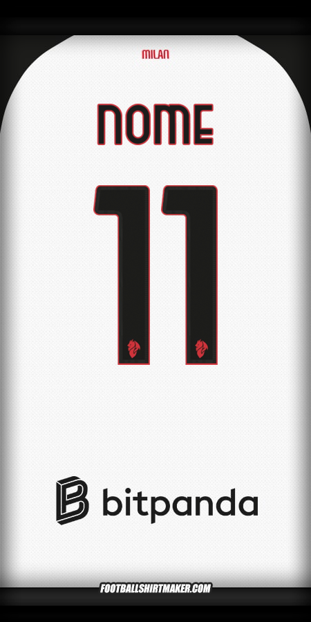 Camisola AC Milan 2025/2026 Alternativa -  nome - 11