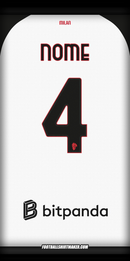 Camisa AC Milan 2025/2026 Alternativa -  nome - 4