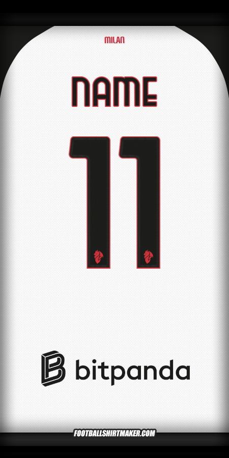 Trikot AC Milan 2025/2026 Auswärts -  name - 11