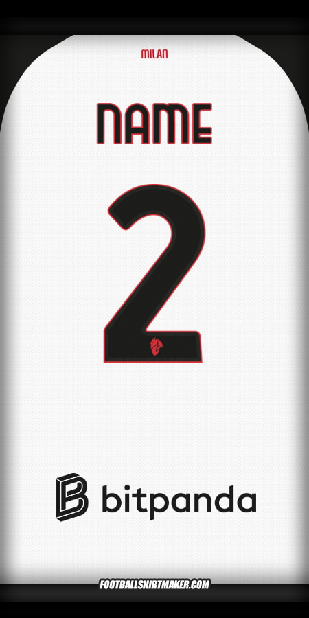 Trikot AC Milan 2025/2026 Auswärts -  name - 2