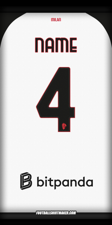 Trikot AC Milan 2025/2026 Auswärts -  name - 4