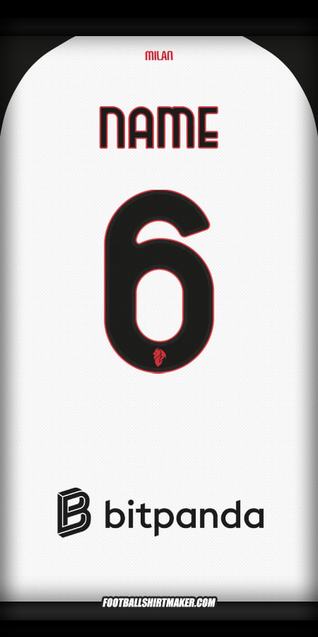 Trikot AC Milan 2025/2026 Auswärts -  name - 6