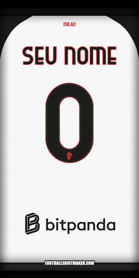 Camisa AC Milan 2025/2026 II -  seu nome - 0