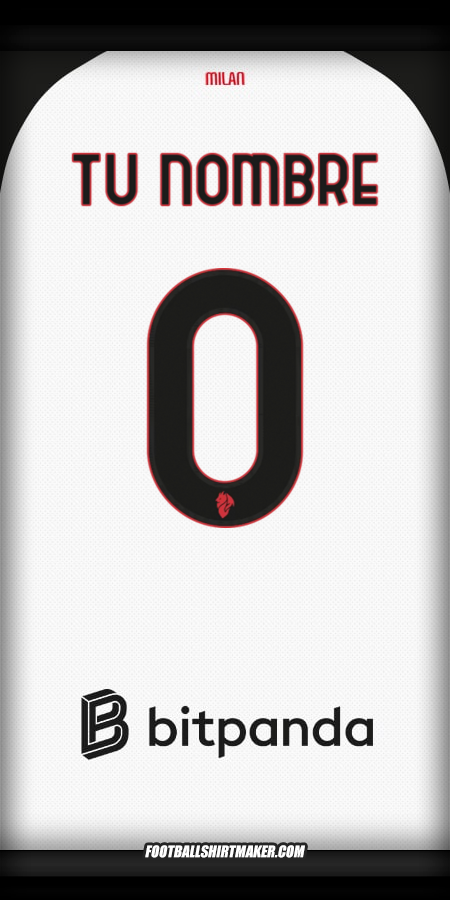 Jersey AC Milan 2025/2026 II -  tu nombre - 0