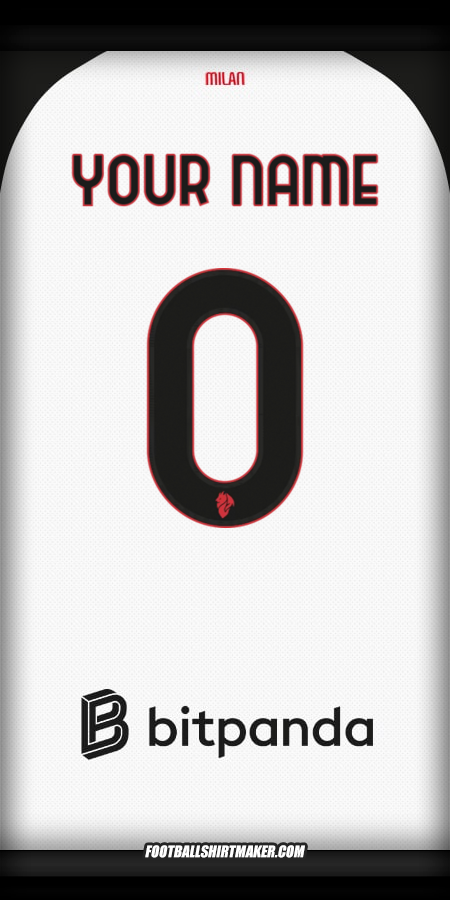 Jersey AC Milan 2025/2026 II -  your name - 0