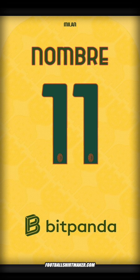 Jersey AC Milan 2025/2026 Tercera -  nombre - 11