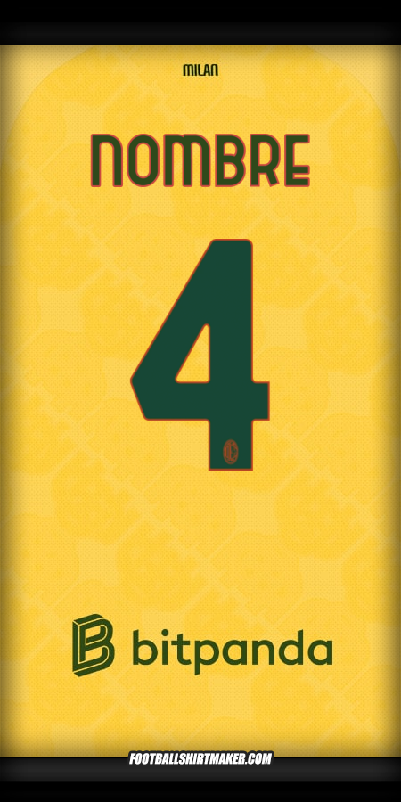 Camiseta AC Milan 2025/2026 Tercera -  nombre - 4